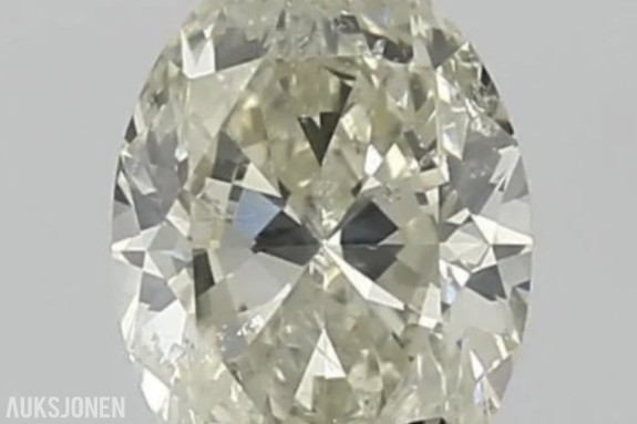 (HRD) 1.01CT OVALSLIPT NATURLIG DIAMANT. L/SI2.